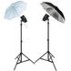 Набір студійного імпульсного світла FST EG-180KA із парасольками CA0906/2 фото 1