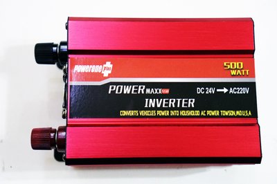 Перетворювач (інвертор) 24V-220V 500W Powerone з вольтметром 7065 фото