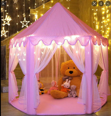 Палатка детская игровая розовая KRUZZEL 6104 5031 фото