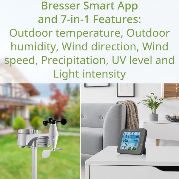 Метеостанція Bresser Smart Home 7-in-1 Weather Center ClimateConnect Grey (7003600QT5000) 930210 фото