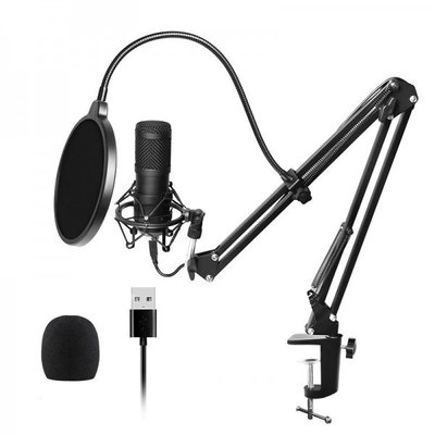 Мікрофон студійний конденсаторний підставка поп-фільтр BlitzWolf BW-CM2 BW-CM2 фото
