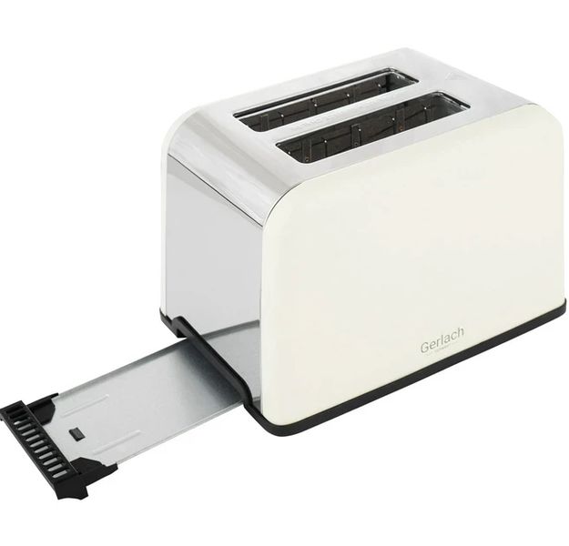 Тостер з LCD дисплеєм та підставкою для підігріву Gerlach GL 3221 cream 5903887802116 фото