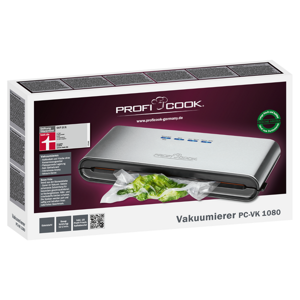 Вакууматор вакуумний пакувальник для продуктів Profi Cook PC-VK 1080 Німеччина 501080 фото