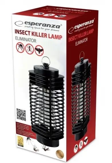 Інсектицидна лампа від комах Esperanza EHQ002 Eliminator Польща 5901299929056 фото