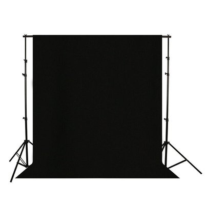Фон для фото, фотофон тканинний (2.8 м.×3.0 м) Чорний 4717 фото
