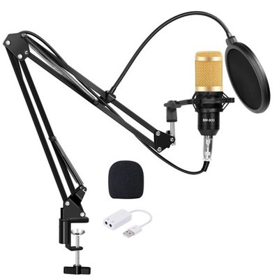 Мікрофон студійний конденсаторний ZEEPIN BM 800 із підставкою 2407 фото