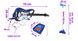 Дитяча електро гітара з мікрофоном та підсилювачем блакитна 1554 9x2294 фото 4