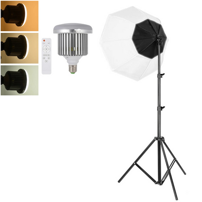 Комплект октобокс Proligh Е27+ LED Лампа 85 W (72 світлодіода 3200 — 5500 K Ra95+) 1336 фото