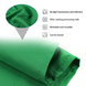 Фон для фото, фотофон тканинний Зелений хромакей (150 см ×200 см) 4715 фото 4
