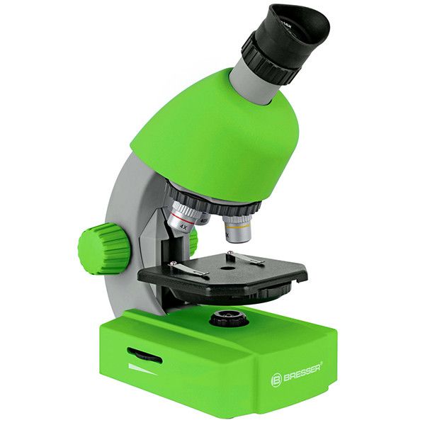 Мікроскоп Bresser Junior 40x-640x Green з набором для експериментів і адапттером для смартфону (8851300B4000) 923040 фото