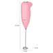 Міксер для збивання молока на батареях Clatronic MS 3089 червоно-рожевий Німеччина 263918 фото 3