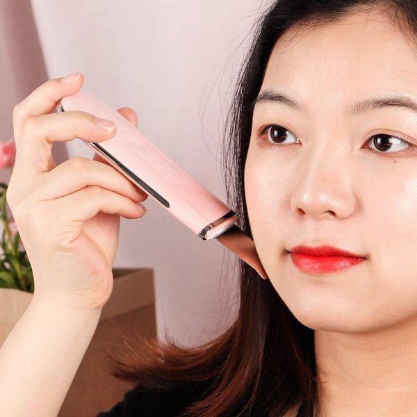 Ультразвуковий скрабер для чищення обличчя портативний Beauty Effect WAU-98i Pink 1116 фото