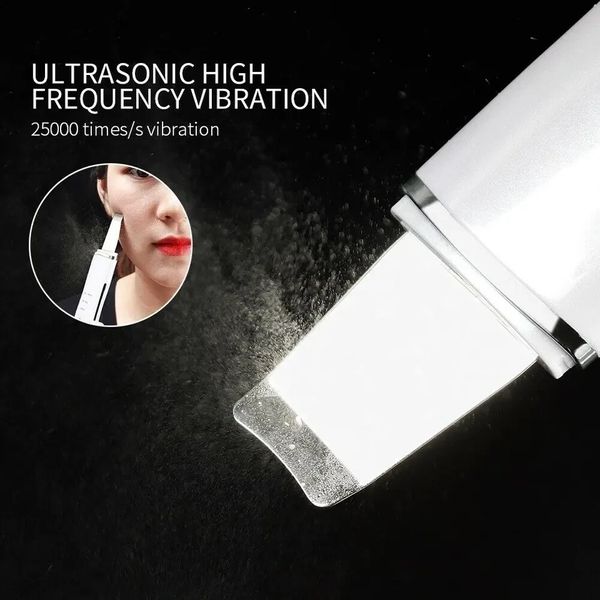 Ультразвуковий скрабер для чищення обличчя портативний Beauty Effect WAU-98i Black 1117 фото