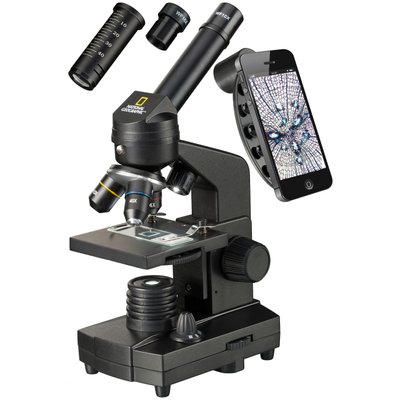 Микроскоп National Geographic 40x-1280x с адаптером для смартфона (9039001) 922413 фото
