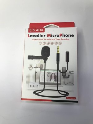 Мікрофон петличка для смартфона lavalier GL-142 3.5 AUX з додатковим роз'ємом 3.5 AUX 4643 фото