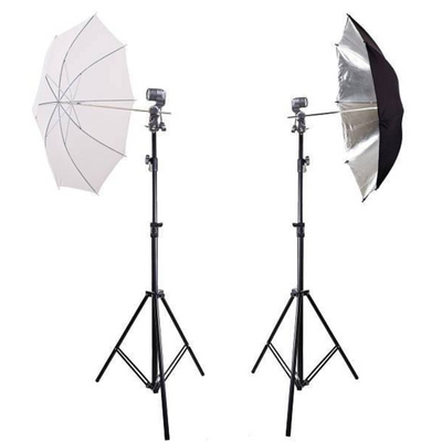 Комплект постійного студійного світла Prolight з парасольками 1187 фото