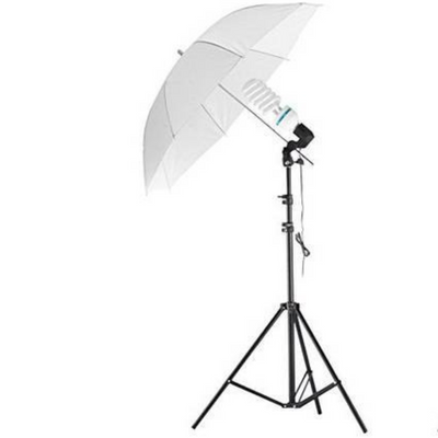 Постійне студійне світло Prolight 150 Вт. парасолька на просвіт 90 см 1188 фото