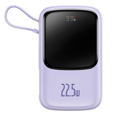 Повербанк 20000 мА·год 22,5 Вт USB Type-C фіолетовий Baseus Qpow PPQD030105 PPQD030105 фото