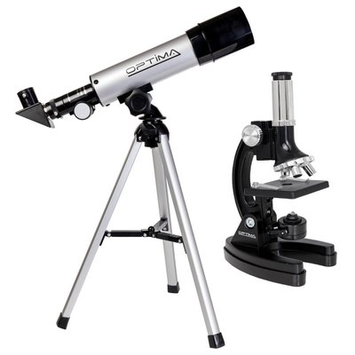 Мікроскоп Optima Univeer 300x-1200x + Телескоп 50/360 AZ в кейсі (MBTR-Uni-01-103) 928587 фото