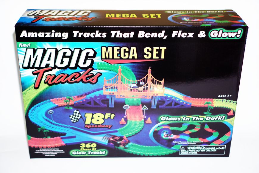 Конструктор Magic Tracks 360 деталей Mega Set Поліцейські машини 1403 фото