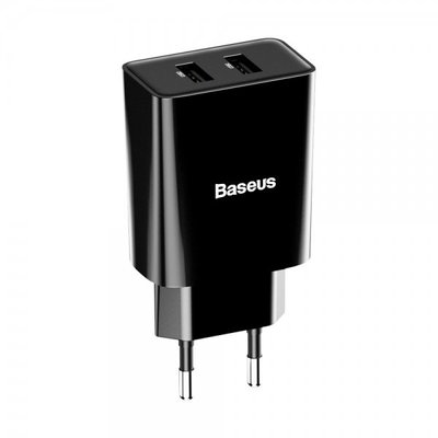 Зарядка 2x USB 10.5Вт 2.1А черная Baseus CCFS-R01 CCFS-R01 фото