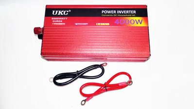 Перетворювач авто інвертор з Функцією плавного пуску UKC 12V-220V 4000 Вт з USB 2377 фото