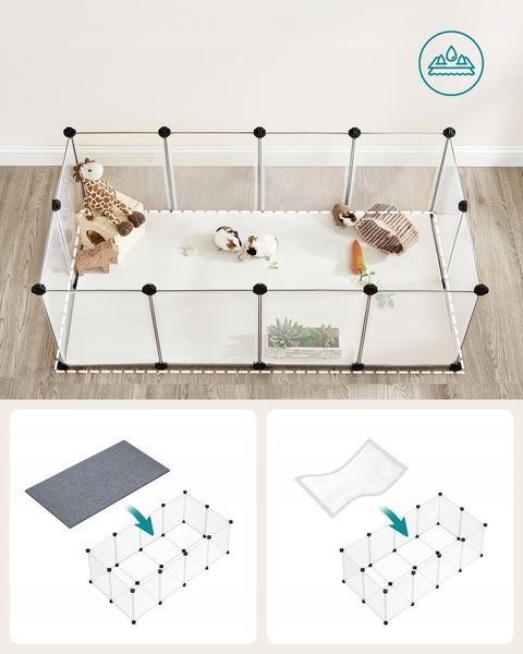 Маленький вольєр для гризунів Songmics 42 x 125 x 63 см LPC001W01 фото
