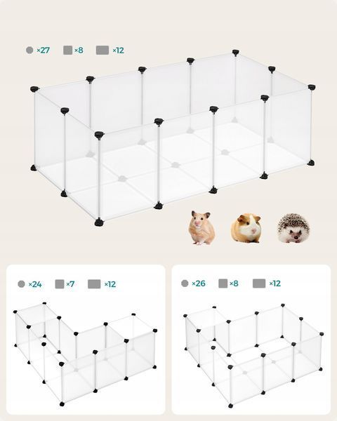 Маленький вольєр для гризунів Songmics 42 x 125 x 63 см LPC001W01 фото
