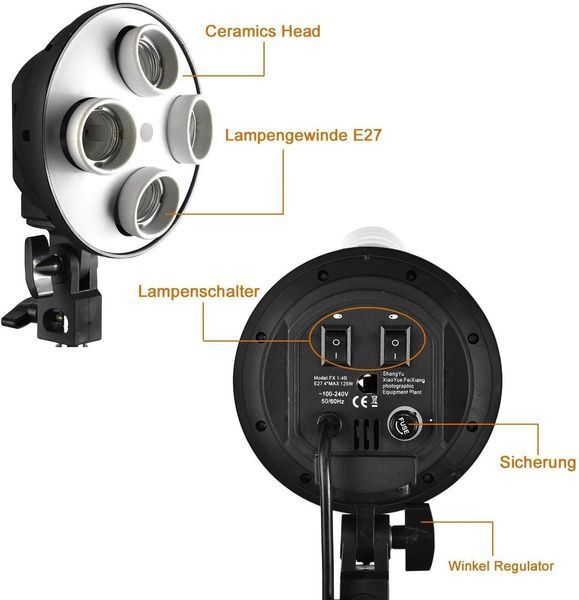 Набір постійного студійного світла з LED-лампами Prolight 50х70 см 1197 фото