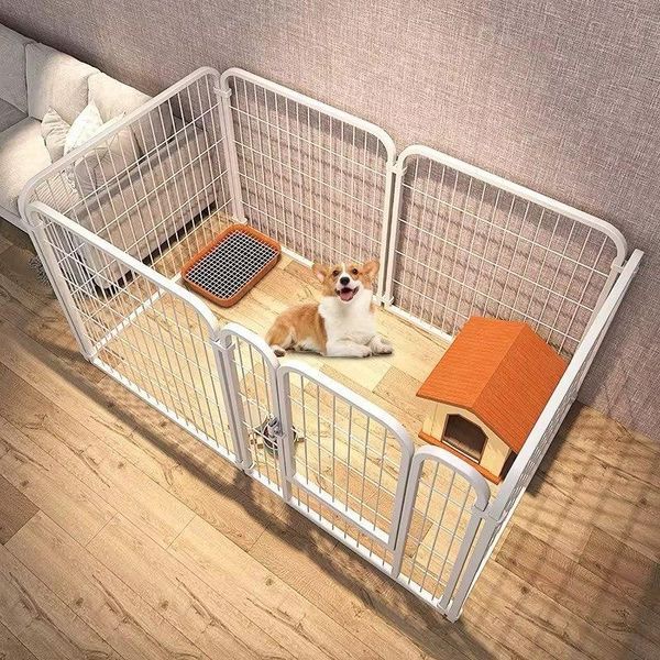 Вольєр металевий для собак та цуценят Springos 160 x 80 x 80 см Чорний 31114 фото