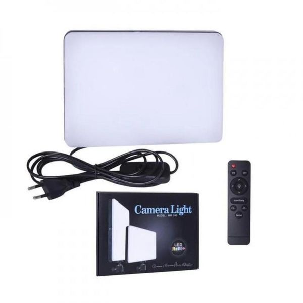 Світлодіодна LED лампа для фотостудії Camera light MM-240 Ra95+ (прямокутна з пультом) 4757 фото