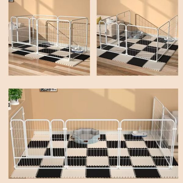 Вольєр металевий для собак та цуценят Springos 160 x 80 x 80 см Чорний 31114 фото