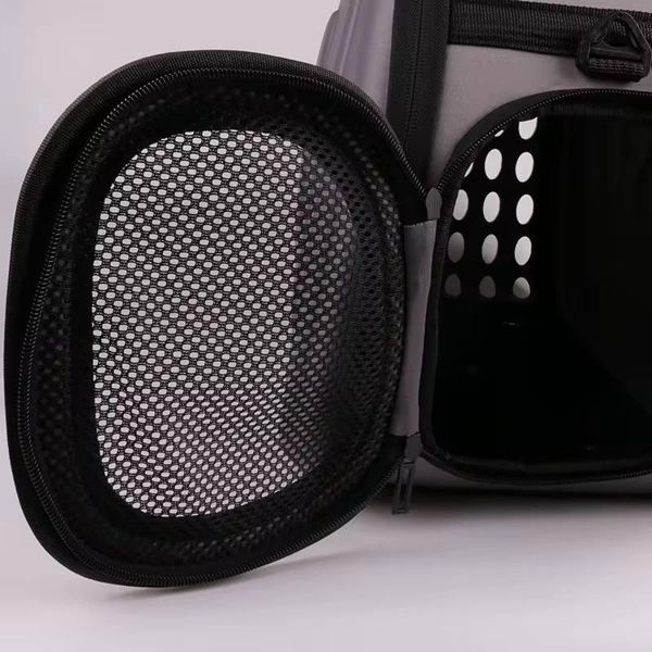 Сумка перенесення свійських тварин до 5 кг CosmoPet S 35x20х22 см Сірий 31049 фото