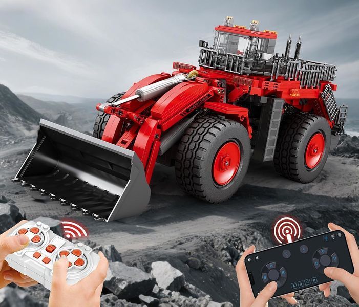 Конструктор фронтальний навантажувач із пультом 1876 деталей Reobrix Mechanical&nbsp;22010 5088 фото