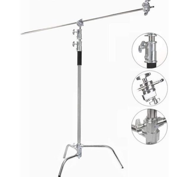 Профессиональная студийная стойка журавль Profi-light C-stand 330 см с нагрузкой до 12 кг 71023 фото