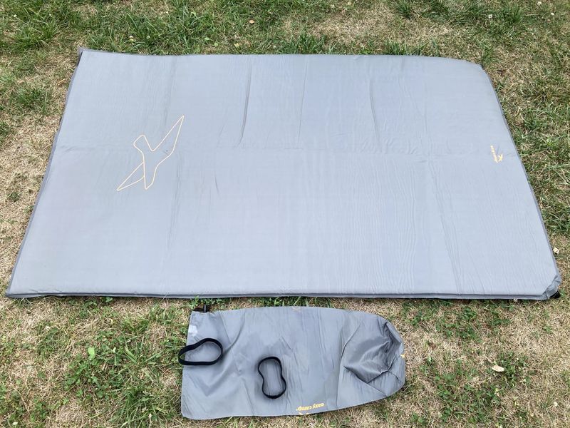 Коврик самонадувающийся Easy Camp Self-inflating Siesta Mat Double 5 cm Grey (300058) 928482 фото