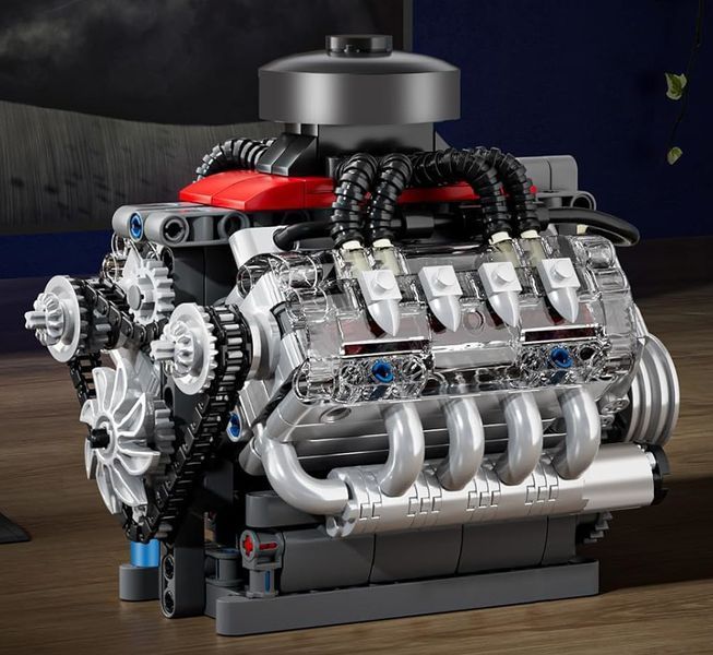 Конструктор двигатель LSX454 V8 487 деталей Mould King Mking Engine 10171 5193 фото