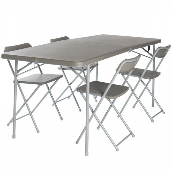 Стол со стульями Vango Orchard XL 182 Table and Chair Set Grey (TBNORCHARG10TET) 928212 фото