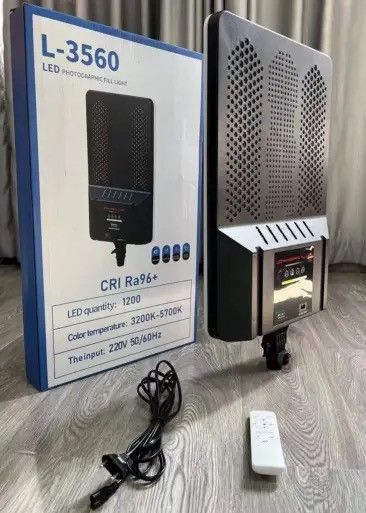 Светодиодная Led- панель L-3560 лампа для видео и фото 3200k-5700k с пультом ДУ 1362 фото