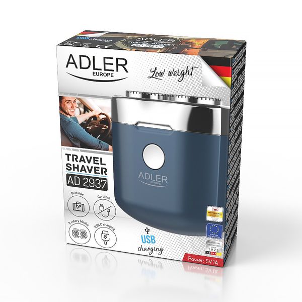 Беспроводная дорожная бритва Adler AD 2937 с USB 8032 фото