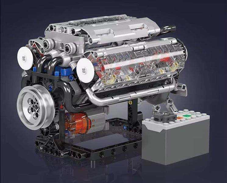 Конструктор двигатель мотор V8 535 деталей Mould King Mking Engine 10088S 5194 фото
