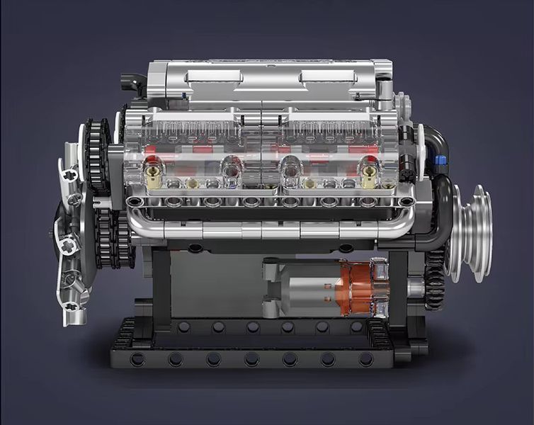 Конструктор двигатель мотор V8 535 деталей Mould King Mking Engine 10088S 5194 фото