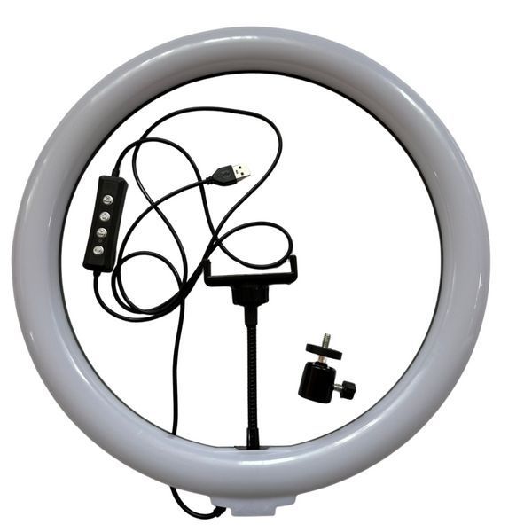 Кольцевая LED лампа RGB MJ36 36см.1 крепление на телефон USB 1448 фото