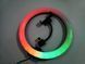 Кольцевая LED лампа RGB MJ36 36см.1 крепление на телефон USB 1448 фото 6
