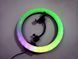 Кольцевая LED лампа RGB MJ36 36см.1 крепление на телефон USB 1448 фото 7