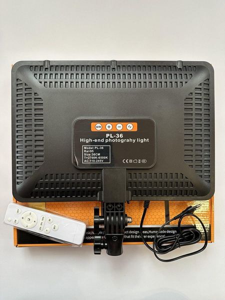 Панель світлодіодна Camera light PL-36 для студійної фото та відео зйомки Ra95+ 1366 фото