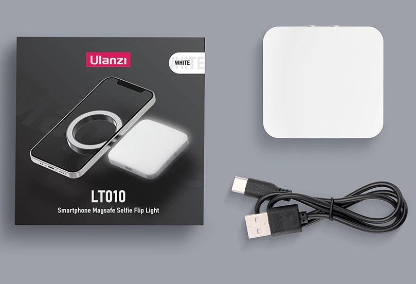 Лампа селфи для айфон магнитная MagSafe белая Ulanzi LT010 3045 3680 фото