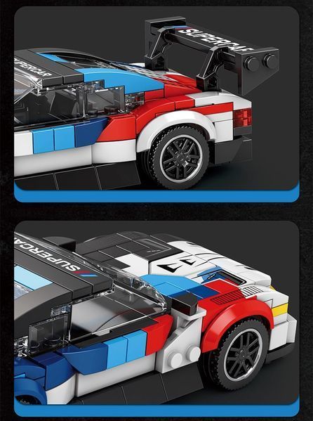 Конструктор BMW M4 GT3 машина 385 деталей Reobrix Technologie 672 5211 фото