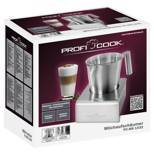 Пінозбивач для молока з підігрівом Profi Cook PC-MS 1032 500 мл Німеччина 501033 фото