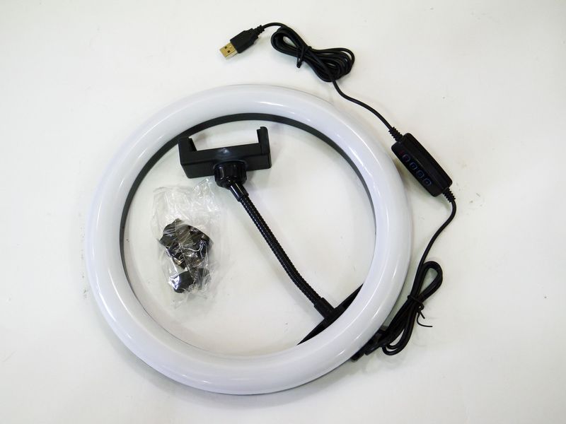 Світлодіодна кільцева LED лампа діаметр 26 см Ring Fill Light ZD666 4459 фото
